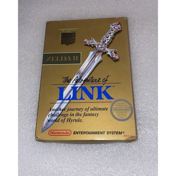 Nintendo NES Zelda II: Adventures of Link " CIB/COMPLETE- W/Box & INSTR.BOOKLET.